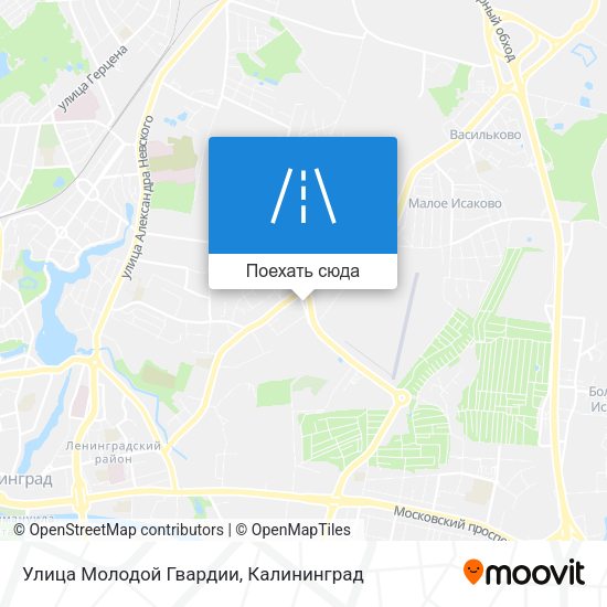 Карта Улица Молодой Гвардии