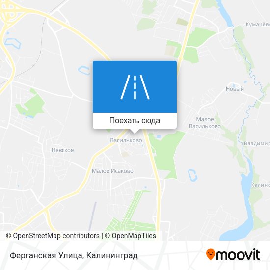 Карта Ферганская Улица