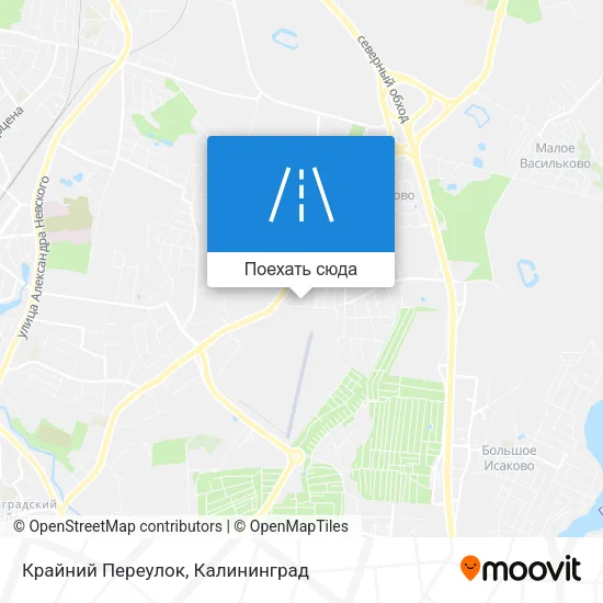 Карта Крайний Переулок