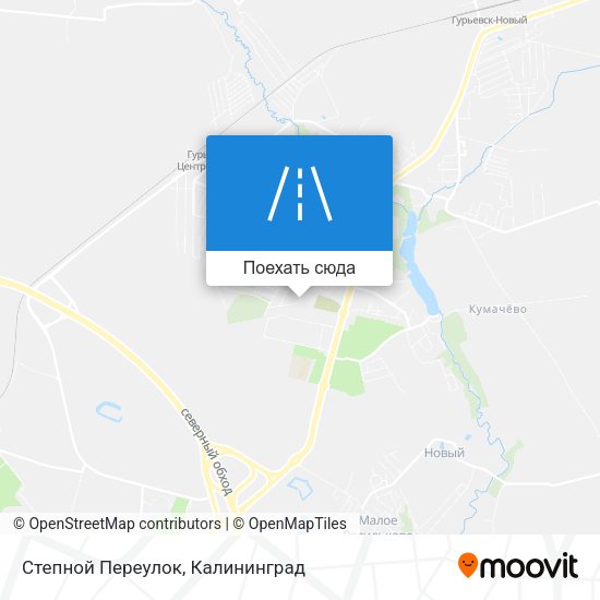 Карта Степной Переулок