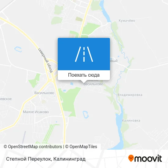 Карта Степной Переулок