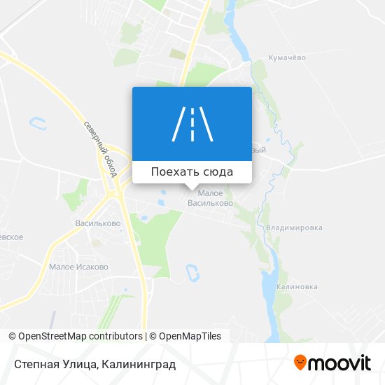 Карта Степная Улица