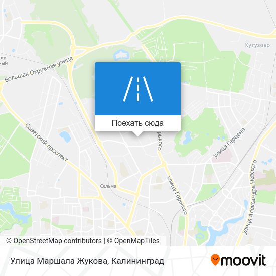 Карта Улица Маршала Жукова