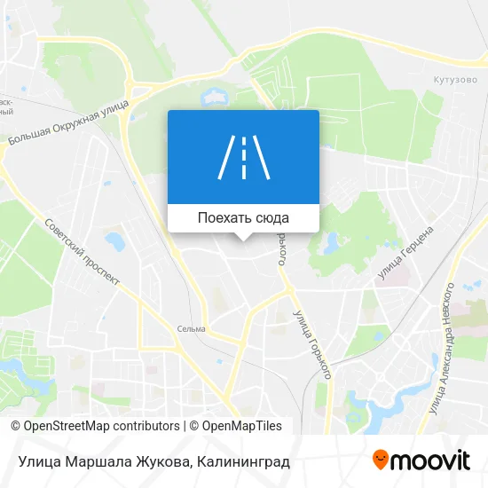 Карта Улица Маршала Жукова