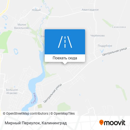 Карта Мирный Переулок