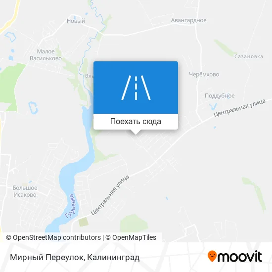 Карта Мирный Переулок