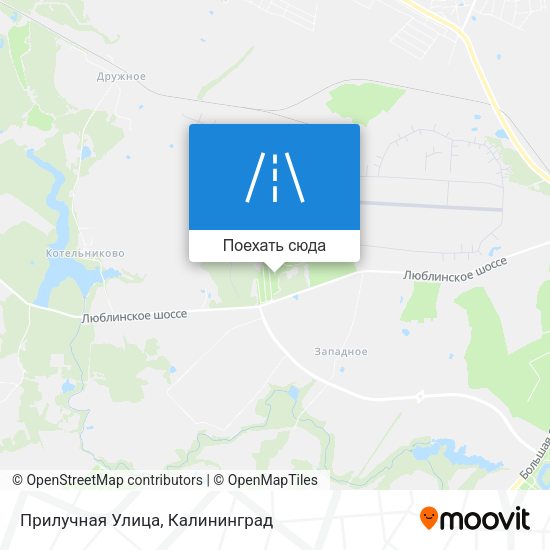 Карта Прилучная Улица