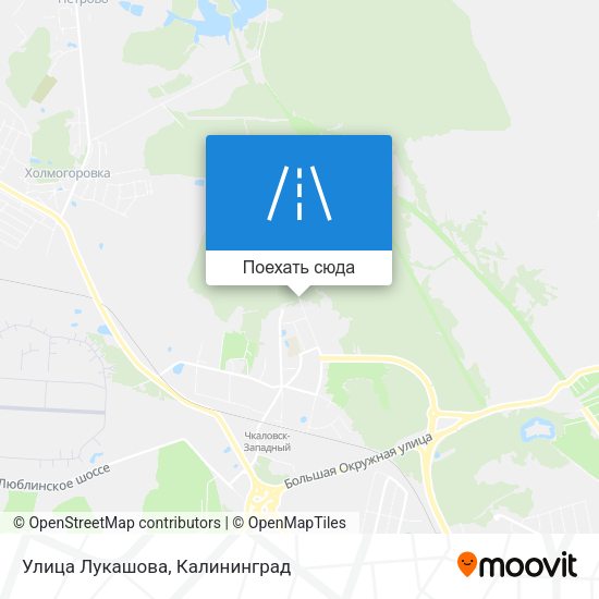 Карта Улица Лукашова