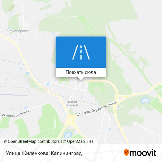 Карта Улица Жиленкова