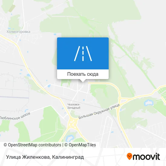 Карта Улица Жиленкова