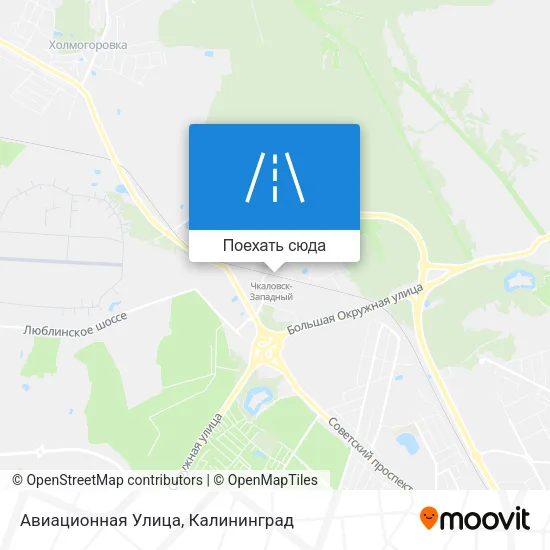 Карта Авиационная Улица