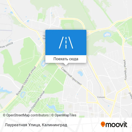 Карта Лауреатная Улица