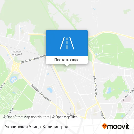 Карта Украинская Улица