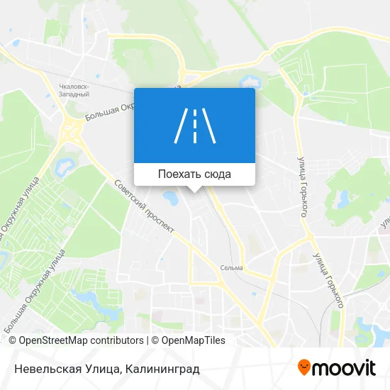 Карта Невельская Улица
