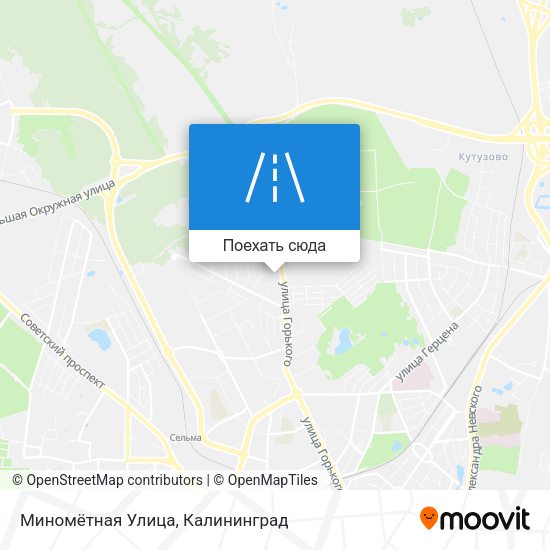 Карта Миномётная Улица