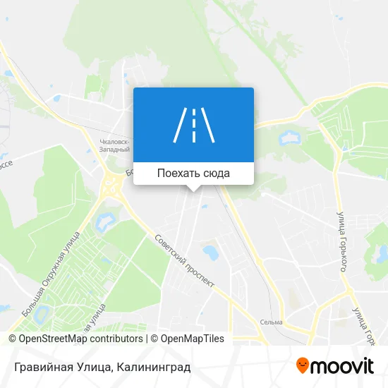 Карта Гравийная Улица