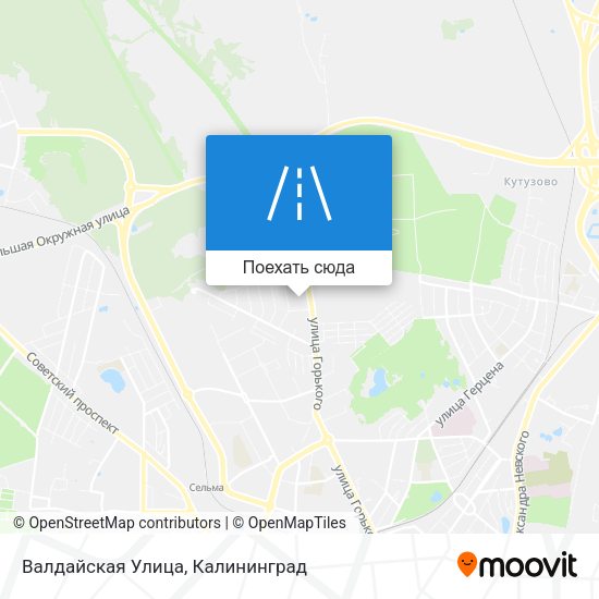 Карта Валдайская Улица