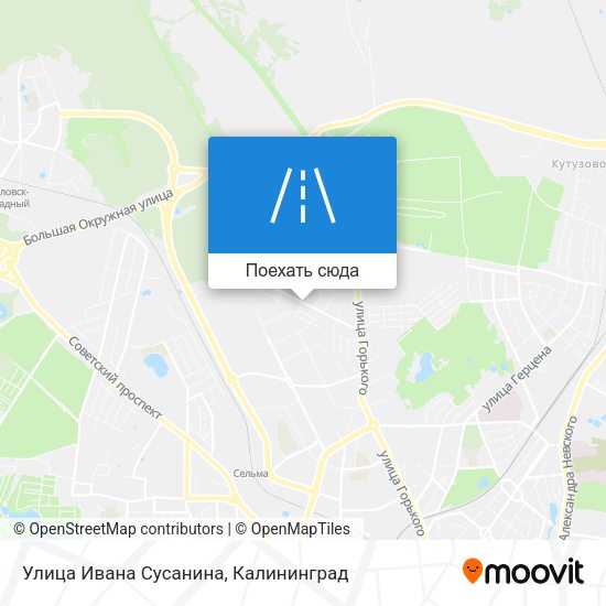 Карта Улица Ивана Сусанина