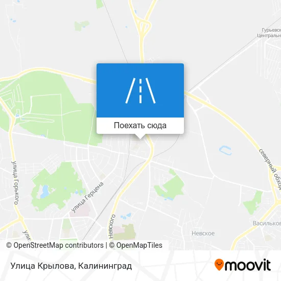 Карта Улица Крылова