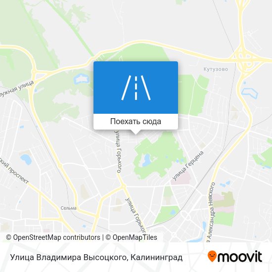 Карта Улица Владимира Высоцкого
