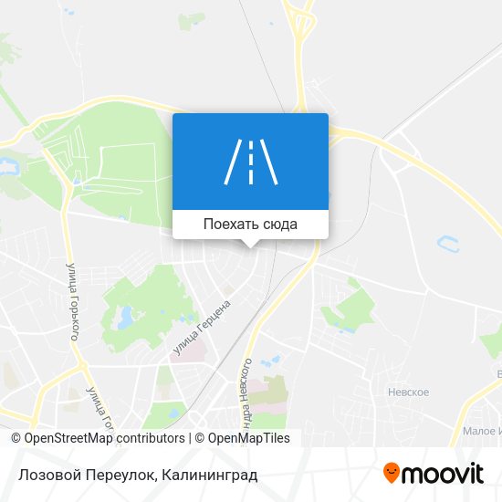 Карта Лозовой Переулок
