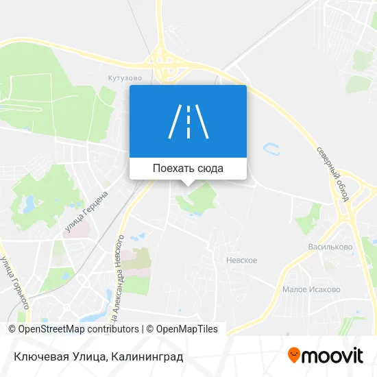 Карта Ключевая Улица