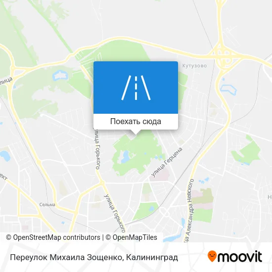Карта Переулок Михаила Зощенко
