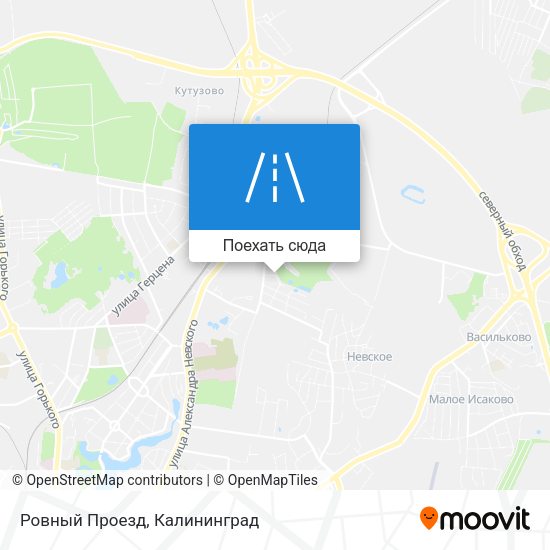 Карта Ровный Проезд