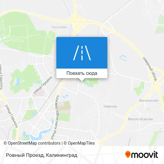 Карта Ровный Проезд