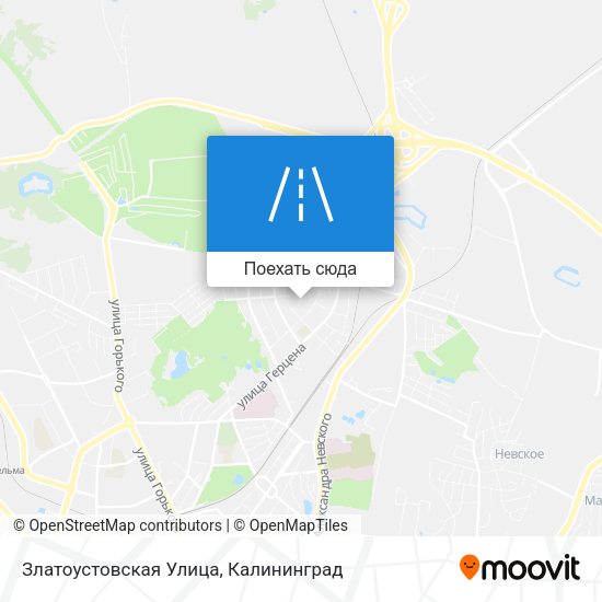 Карта Златоустовская Улица