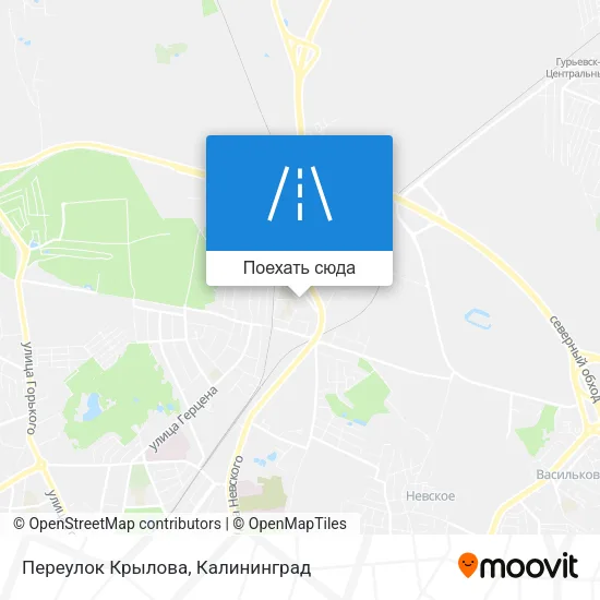 Карта Переулок Крылова