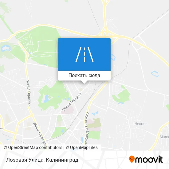 Карта Лозовая Улица