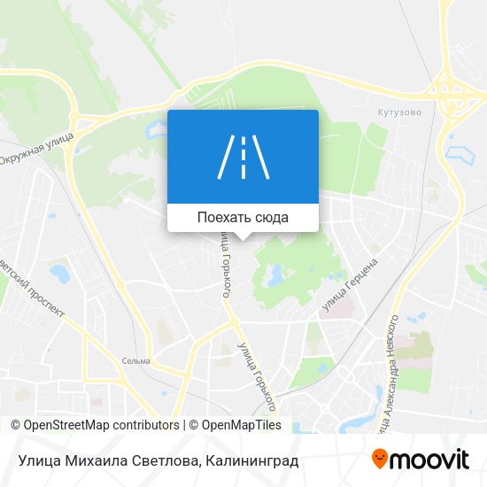 Карта Улица Михаила Светлова