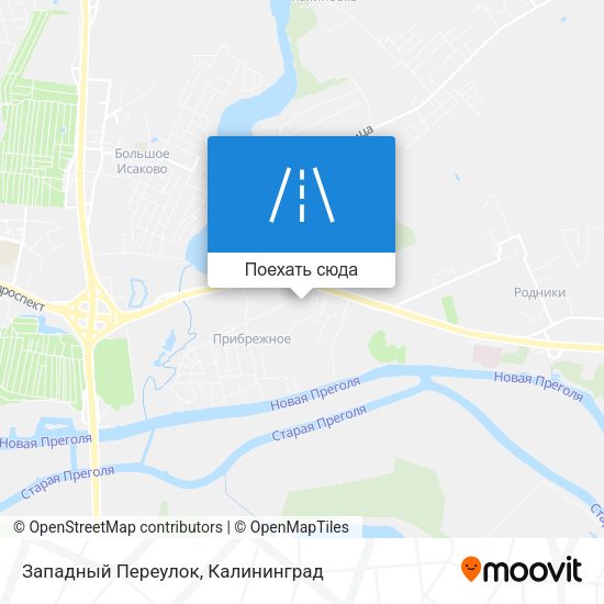 Карта Западный Переулок