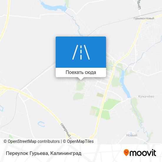 Карта Переулок Гурьева