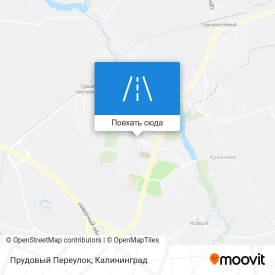Карта Прудовый Переулок