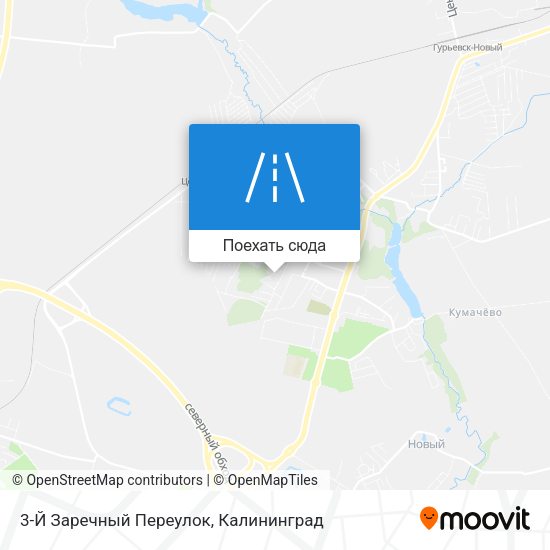 Карта 3-Й Заречный Переулок
