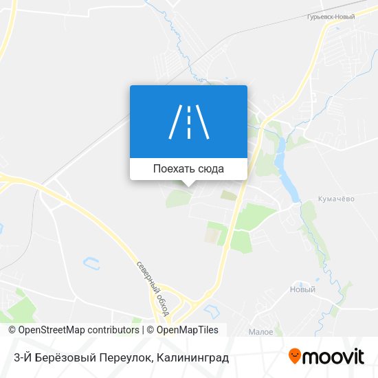 Карта 3-Й Берёзовый Переулок