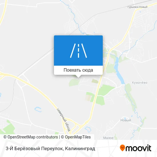 Карта 3-Й Берёзовый Переулок