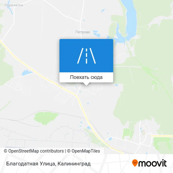 Карта Благодатная Улица