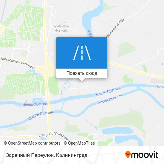 Карта Заречный Переулок