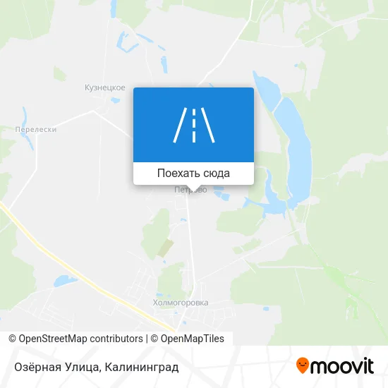 Карта Озёрная Улица