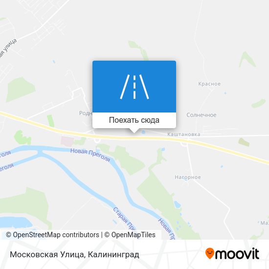Карта Московская Улица