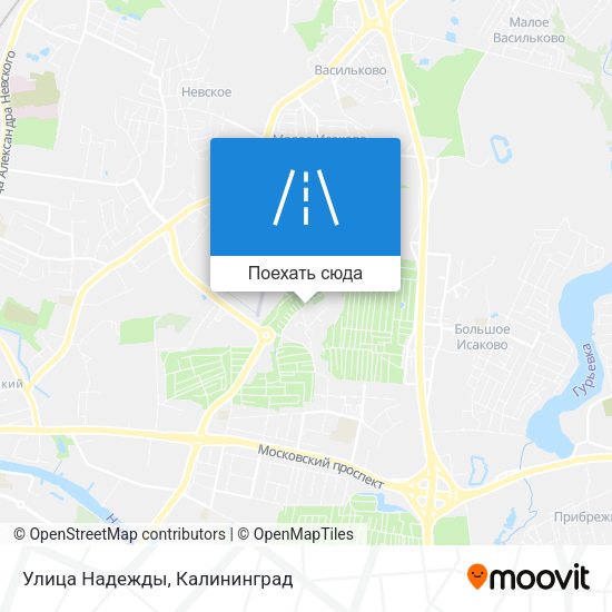 Карта Улица Надежды