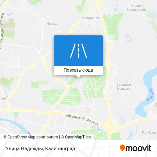 Карта Улица Надежды