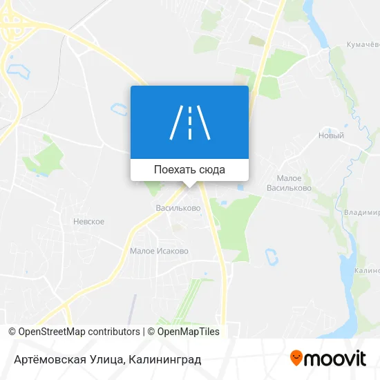 Карта Артёмовская Улица