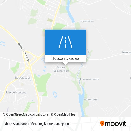 Карта Жасминовая Улица