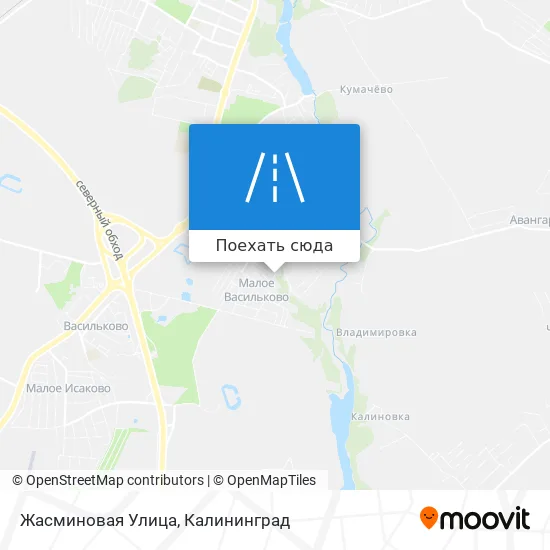 Карта Жасминовая Улица