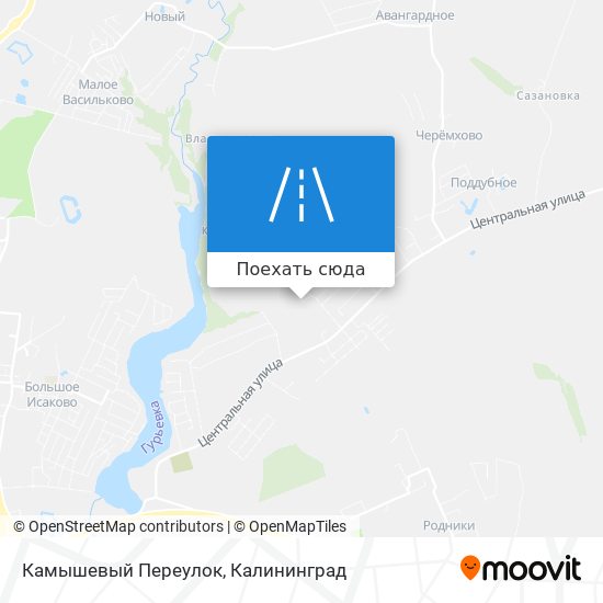 Карта Камышевый Переулок