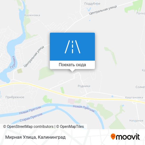 Карта Мирная Улица